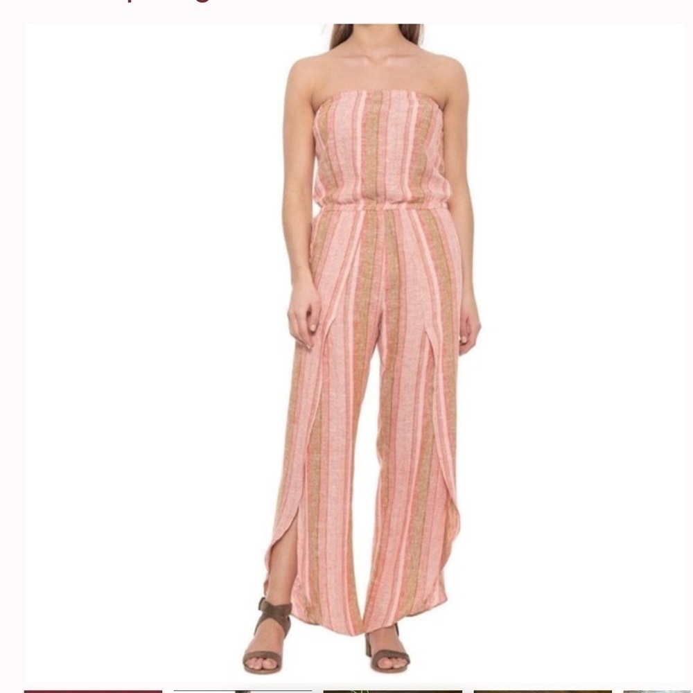 Drew by Anthro Emerson linen jumpsuit XS NWT!